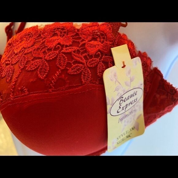 🌸Beauty Express Sexy Floral Push Up Bras 36C - Picture 6 of 13